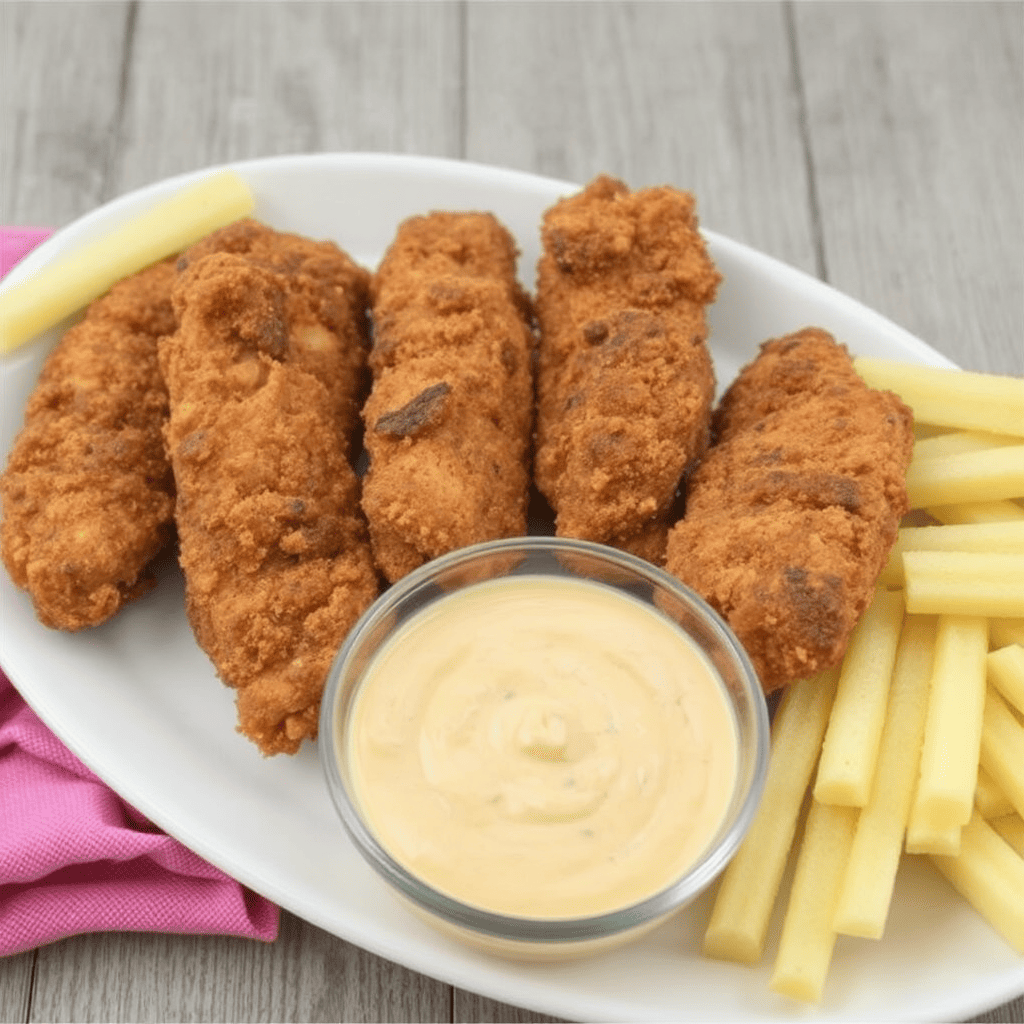 Chicken Tenders with Honey Mustard Dip